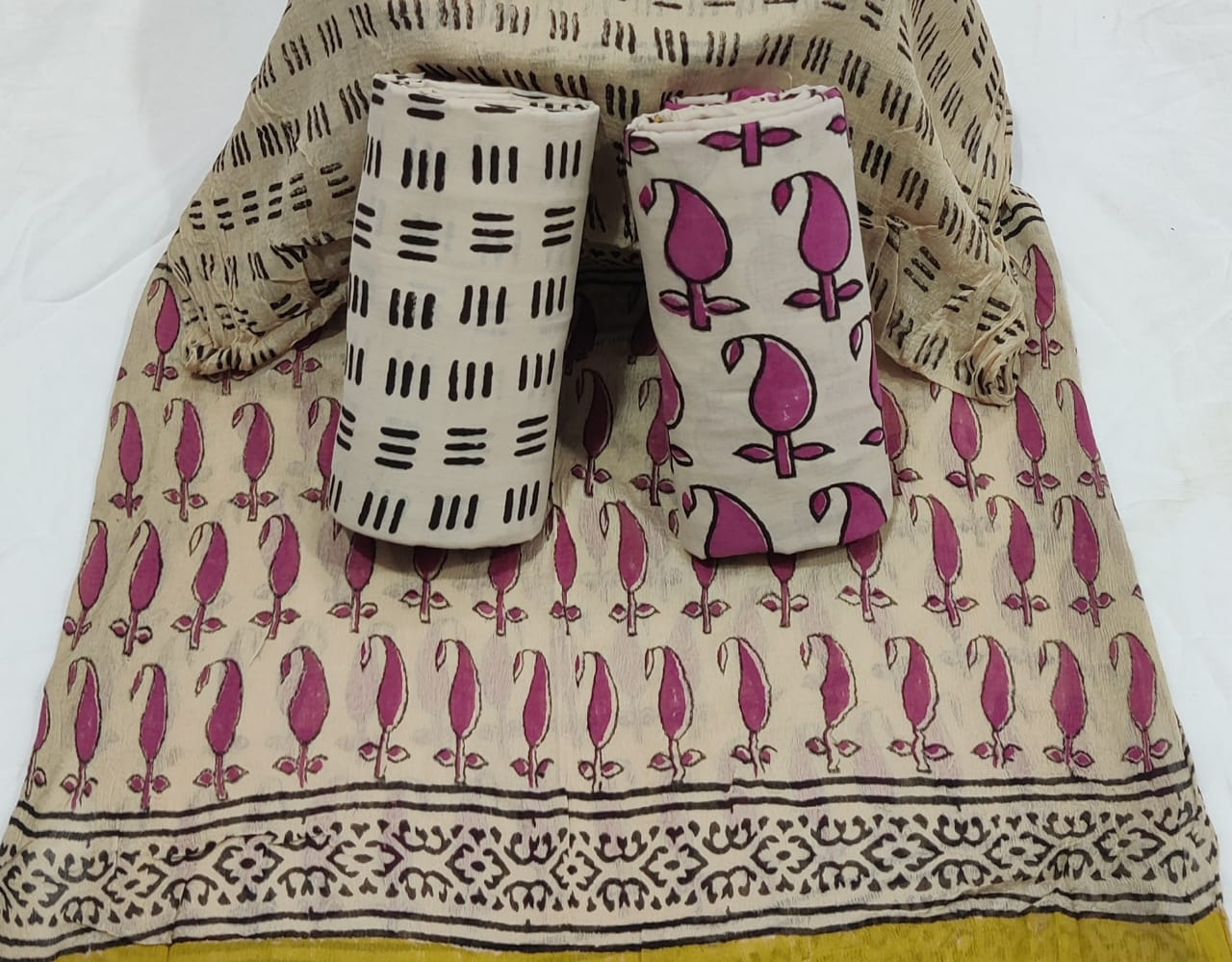 Batik Cotton Unstitched suit