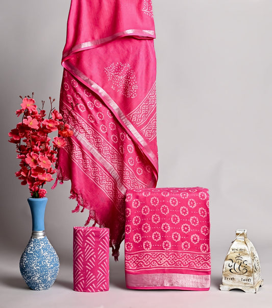 Linen Festivewear Unstitched suit