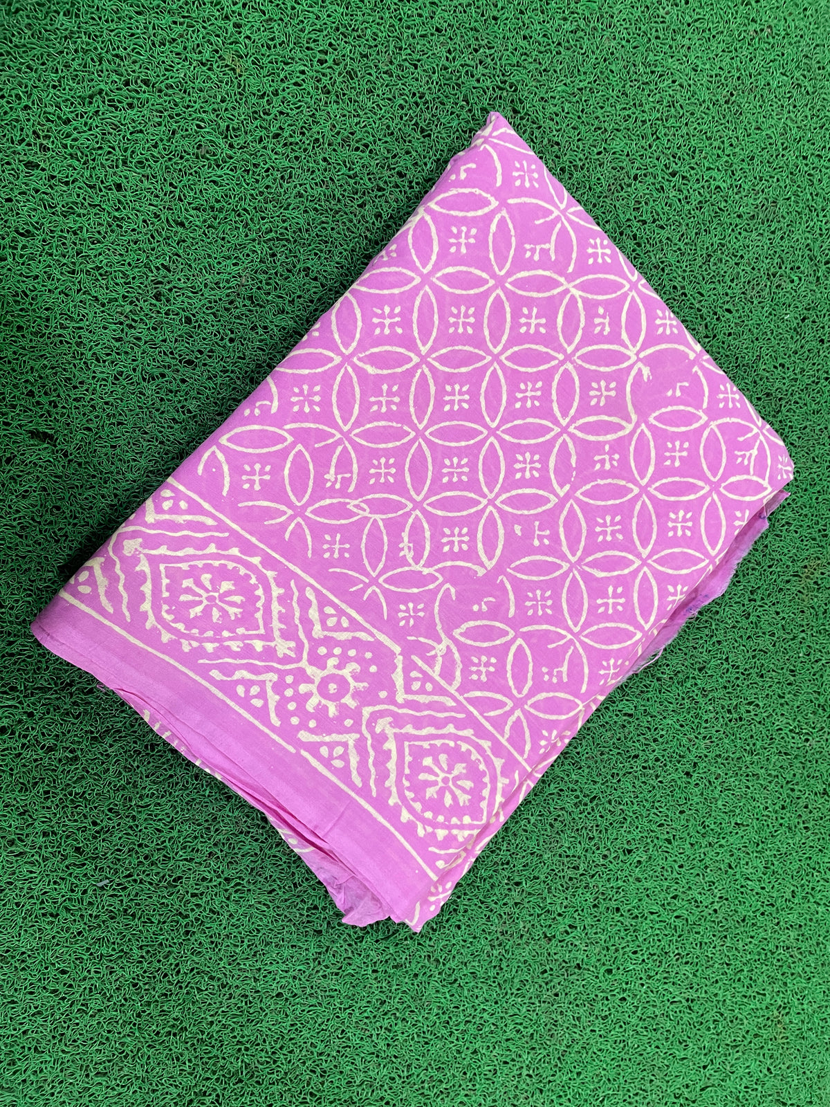 Mulmul Cotton Sari-Pink (ST14sari)