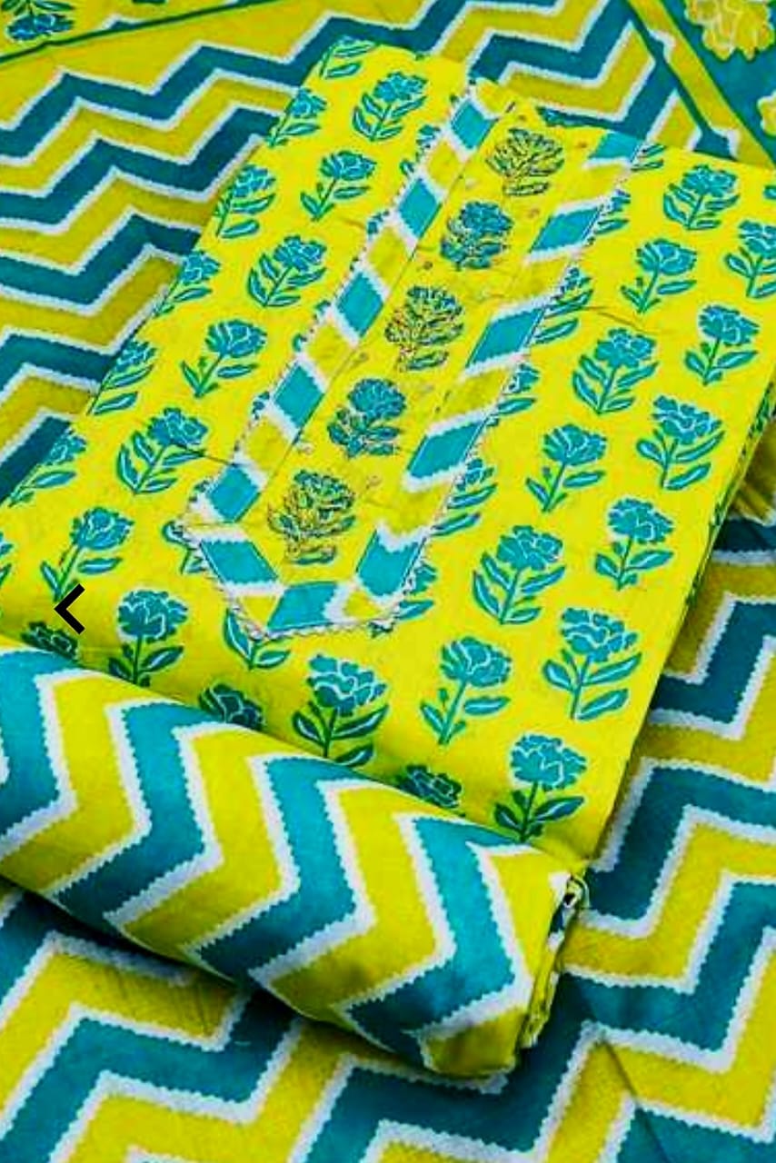 Festive Cotton Unstitched suit