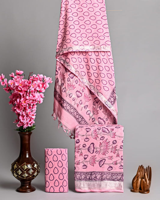 Linen Festivewear Unstitched suit