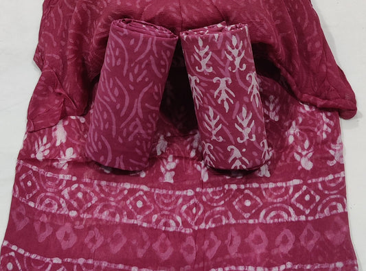 Batik Cotton Unstitched suit