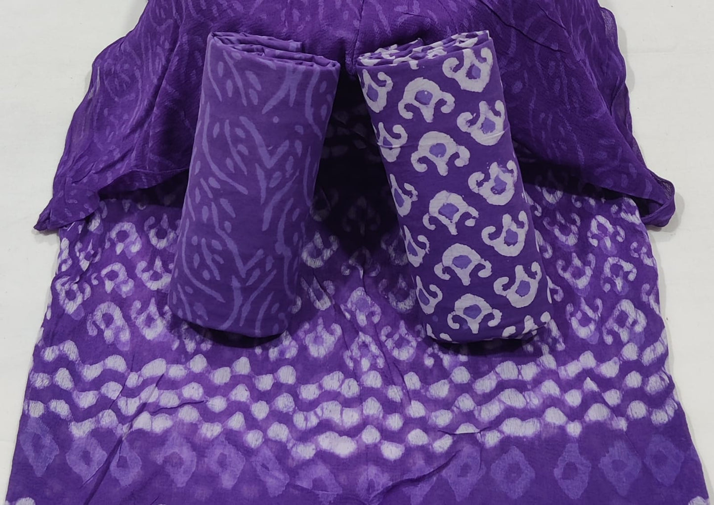 Batik Cotton Unstitched Suit