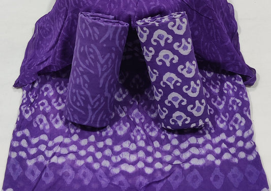 Batik Cotton Unstitched Suit