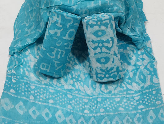 Batik Cotton Unstitched Suit