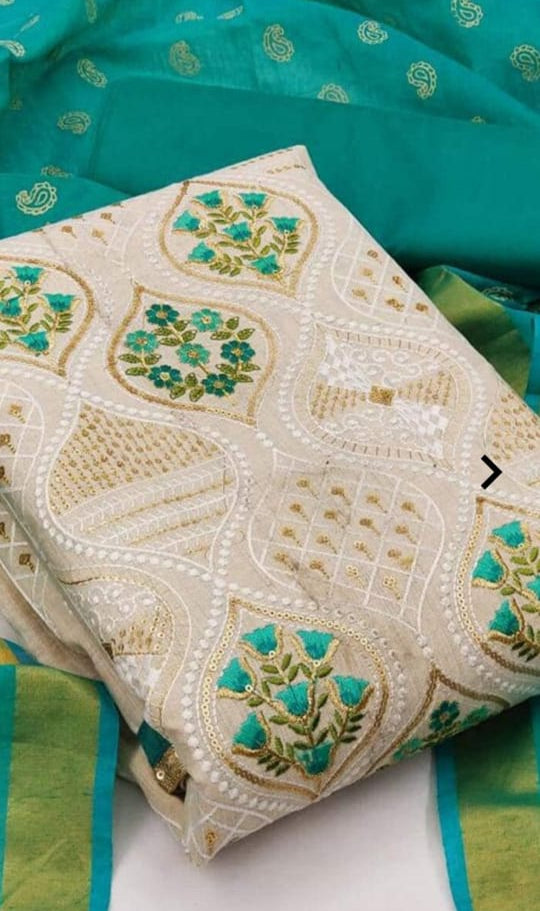 Festive Cotton Unstitched suit