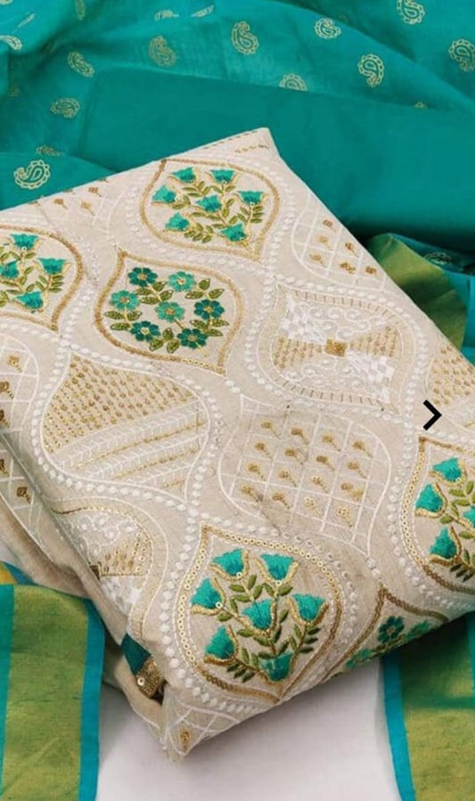 Festive Cotton Unstitched suit