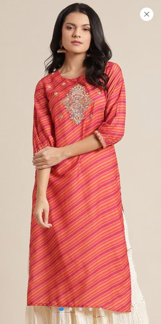 Kesar Silk Straight Kurta
