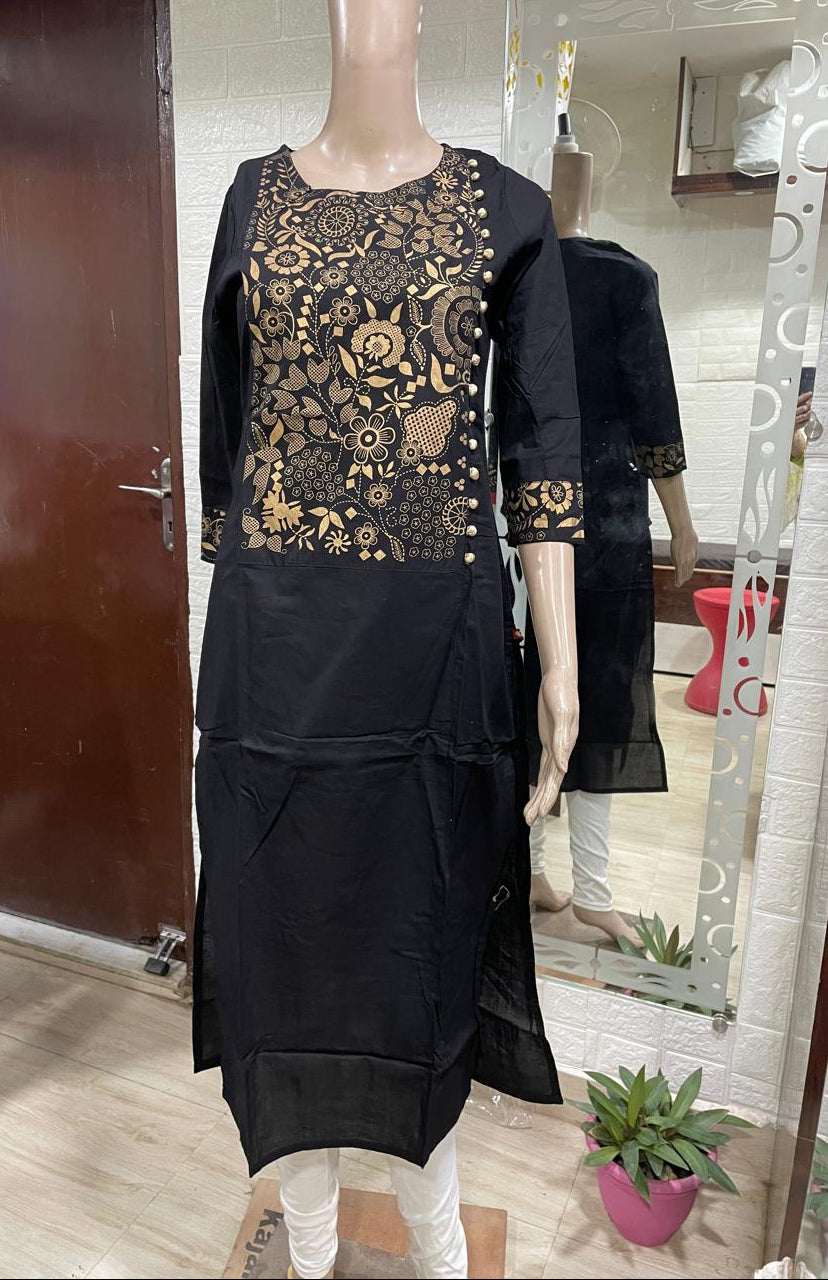 Kanak Cotton Straight Kurta