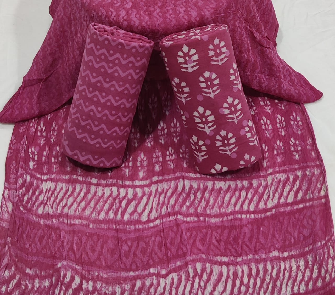 Batik Cotton Unstitched Suit