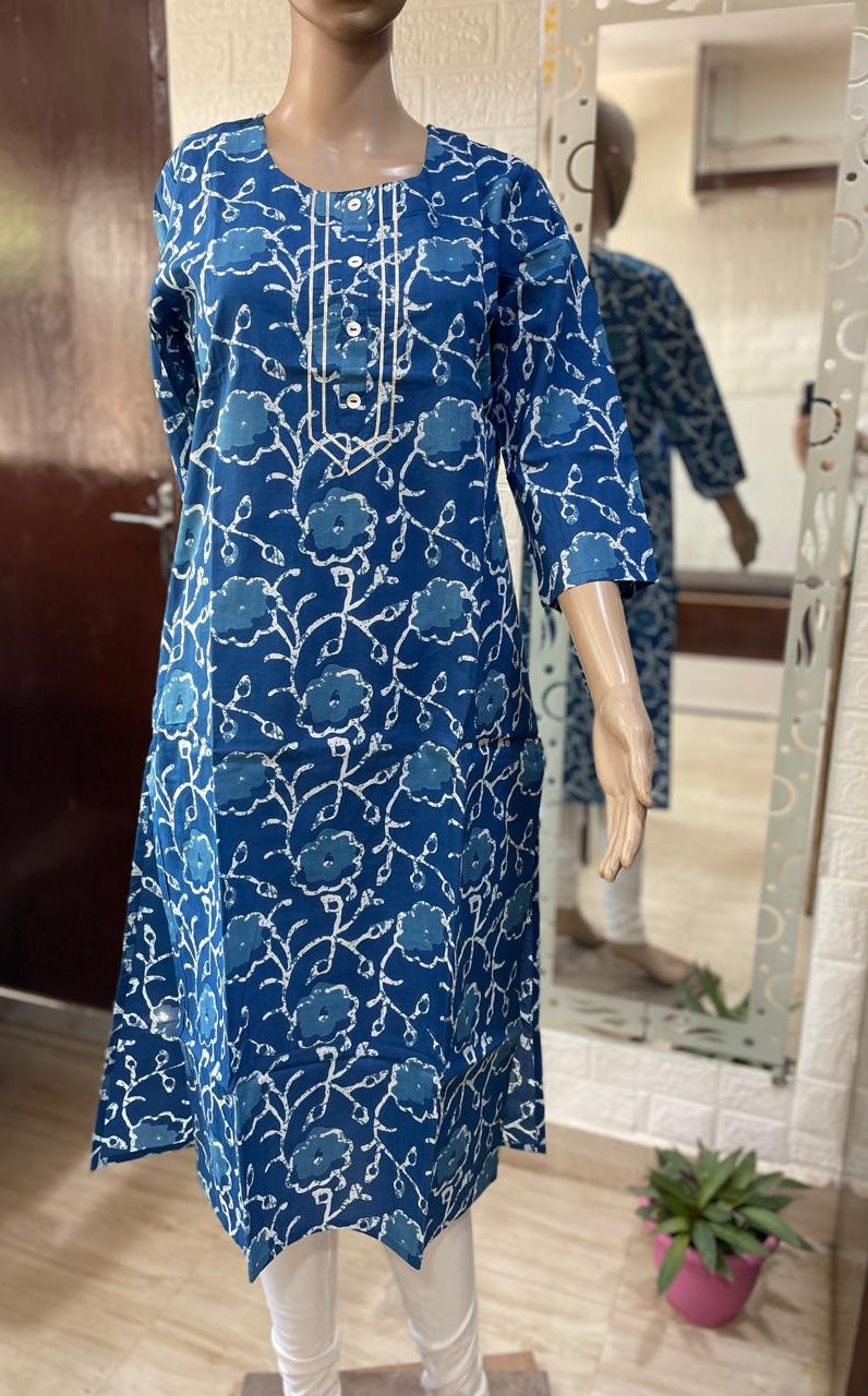 Kanak Cotton Straight Kurta