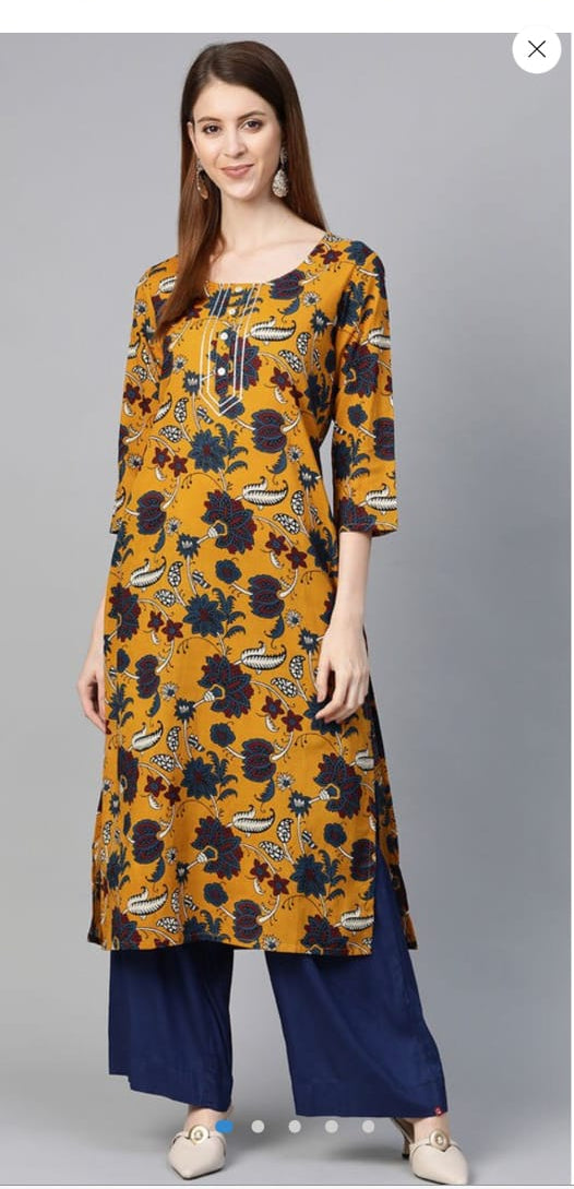 Kanak Cotton Straight Kurta