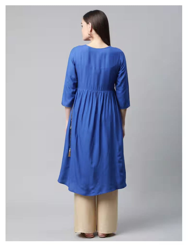 Nirali Frock Kurti-Blue