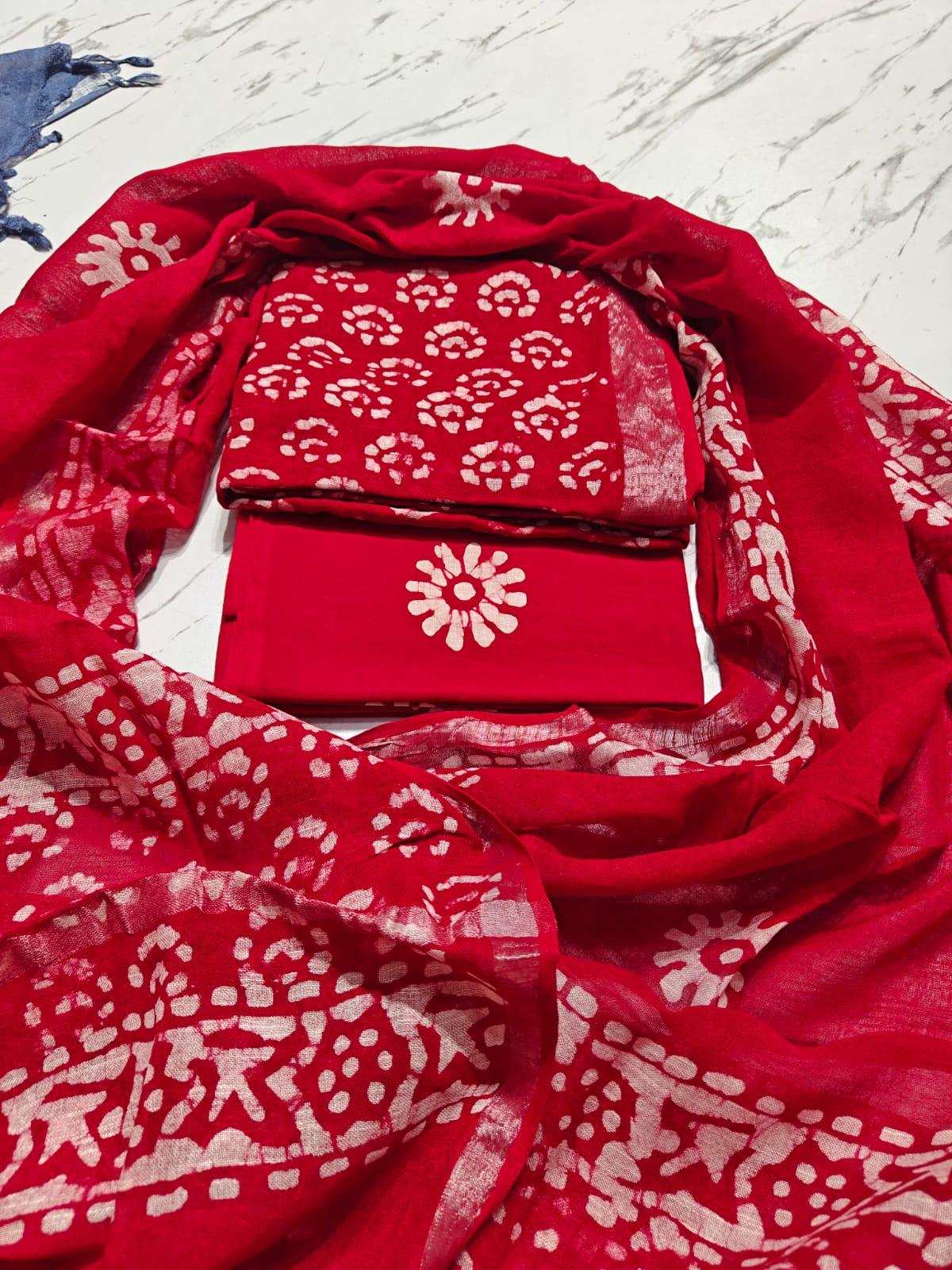 Linen Festivewear Unstitched suit