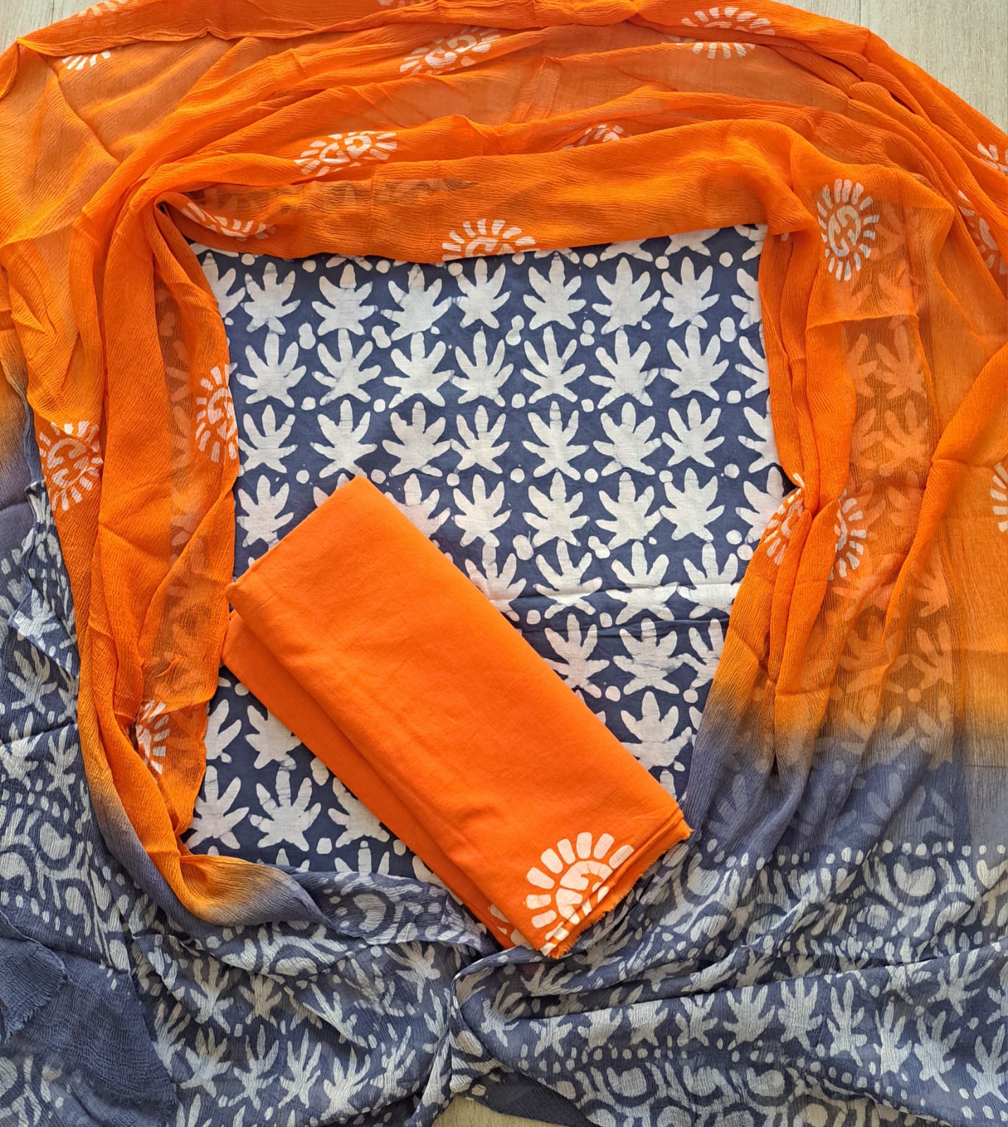 Batik Cotton Unstitched suit